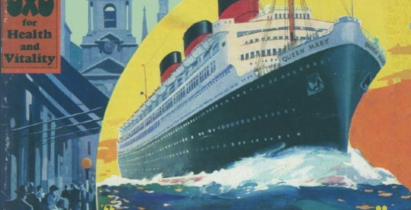 Churchill extols the Queen Mary