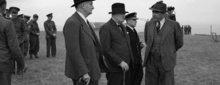 Frederick Lindemann, Winston Churchill and Dr. D.A. Crow
