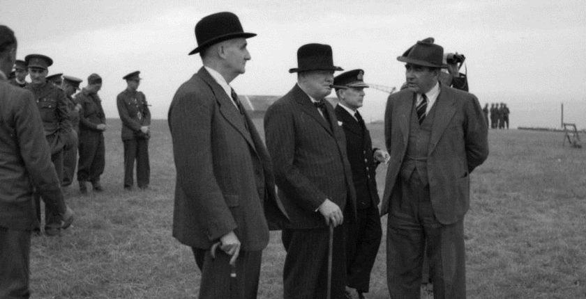 Frederick Lindemann, Winston Churchill and Dr. D.A. Crow