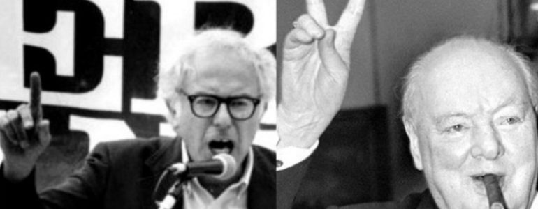 Bernie Sanders and Winston Churchill