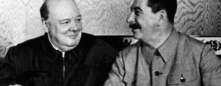 Churchill and Stalin - Moscow, 1942