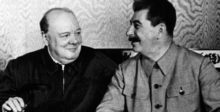 Churchill and Stalin - Moscow, 1942