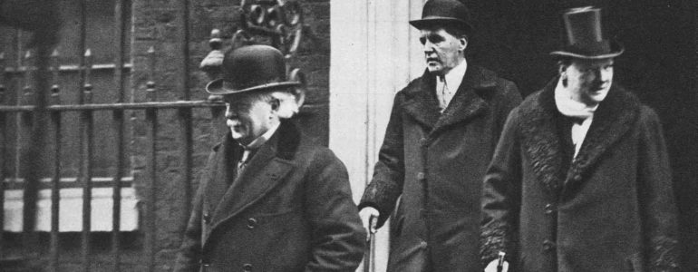 Lloyd George, Lord Birkenhead and Churchill, 1921
