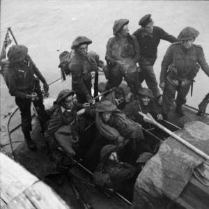 No. 3 Commando returning to Newhaven after Dieppe raid