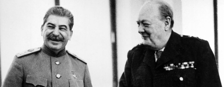 Just perfect partners: Stalin and Churchill at Yalta, February 1945