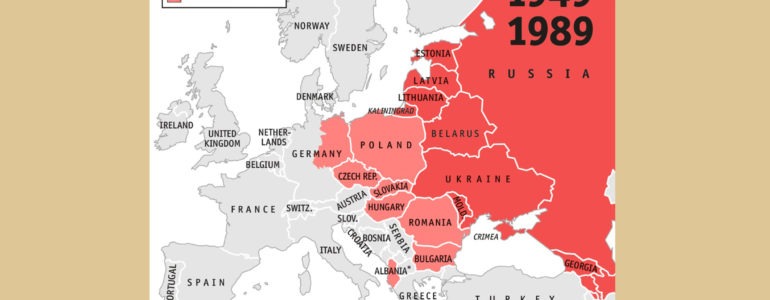 Map of 1949-89 Europe, Economist