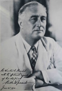 Inscribed photo of Roosevelt