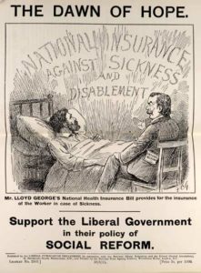 The Dawn of  Hope. Support the Liberal Government in their policy of social reform poster.