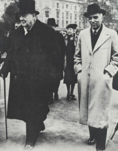Churchill with Jawaharlal Nehru